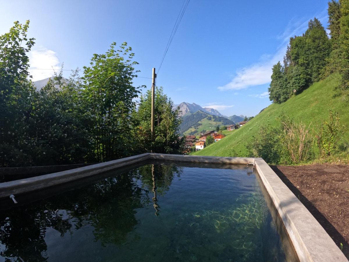Chalet Sonnenheim, Wohnung Mit Panoramafenster Adelboden Exterior photo